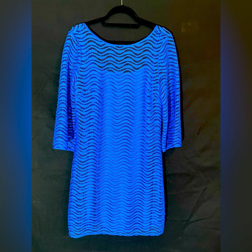 Lilly Pulitzer Size Large Royal Blue Lace Dress